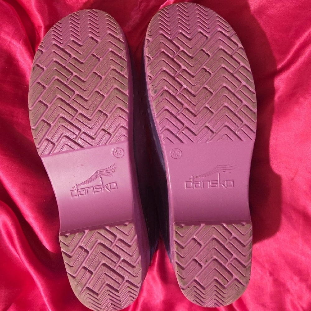 Purple DANSKO Slip-On Clog Shoes - Picture 2 of 4